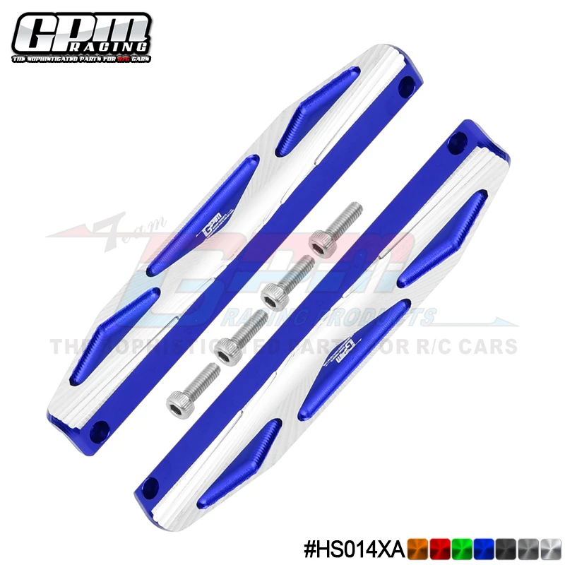 

GPM Alloy Chassis Nerf Bars Silver Inlay A Version For TRAXXAS 1/10 Hoss 4X4 VXL