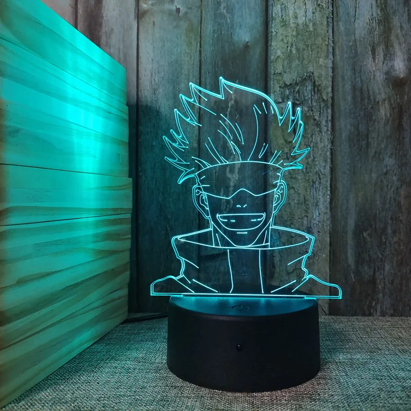 Anime Lamp Satoru Gojo Jujutsu Kaisen Led Night Light for Birthday Gift 3D Nightlight Birthday Gift