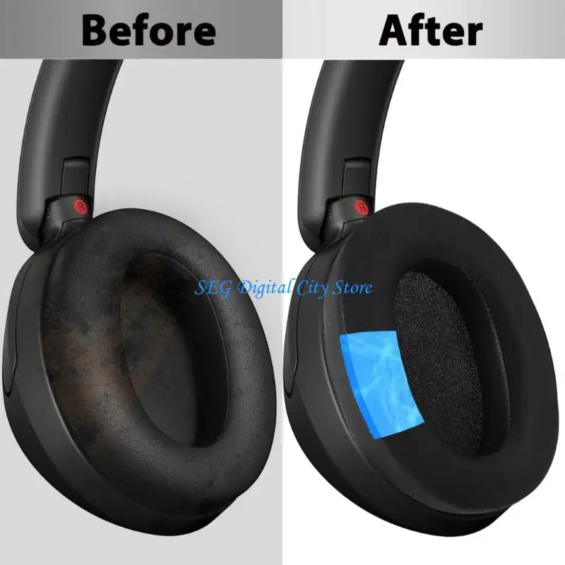 

U75B 2Pcs/set Replacement Cooling Gel Ear Pads Earphone Cushion Repair For WH-XB910 XB910N Noise Isolating Earpads