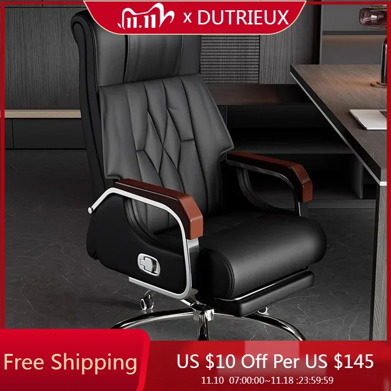 

Luxury Ergonomic Office Chair Salon Desk Leather Swivel Recliner Office Chair Modern Playseat Executive Stoel Trendy Furniture