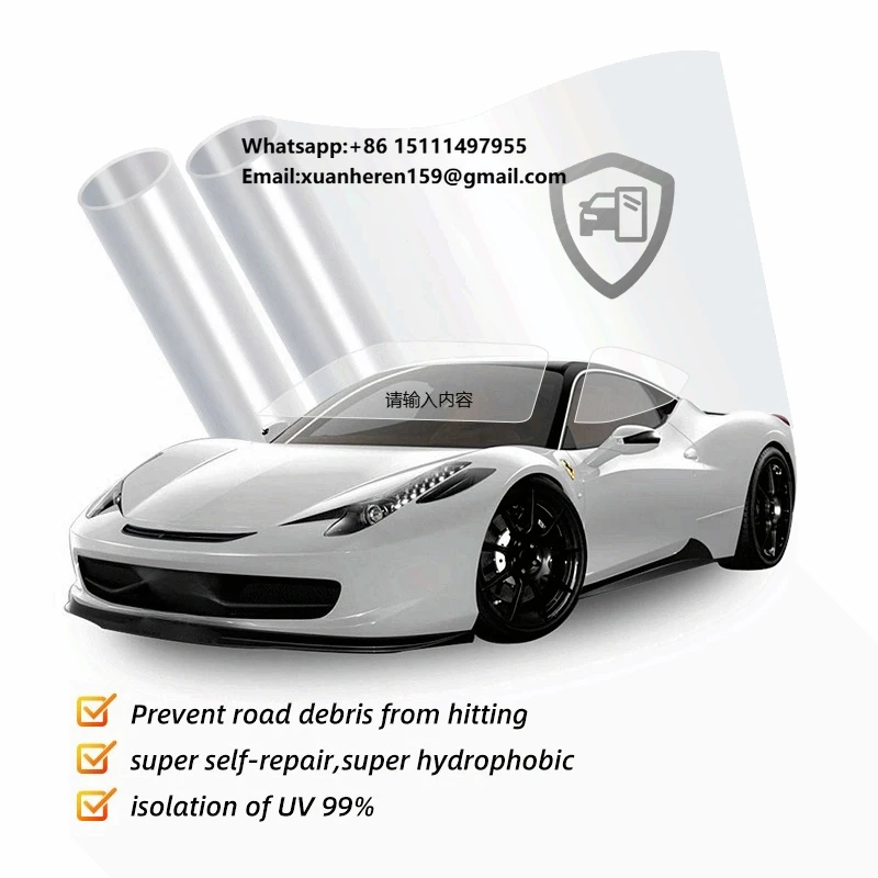 

Anti Scratch Ultra Shield Protective Gloss Clear Self Healing TPU Glass Shield Ppf Car Windshield Protection Film