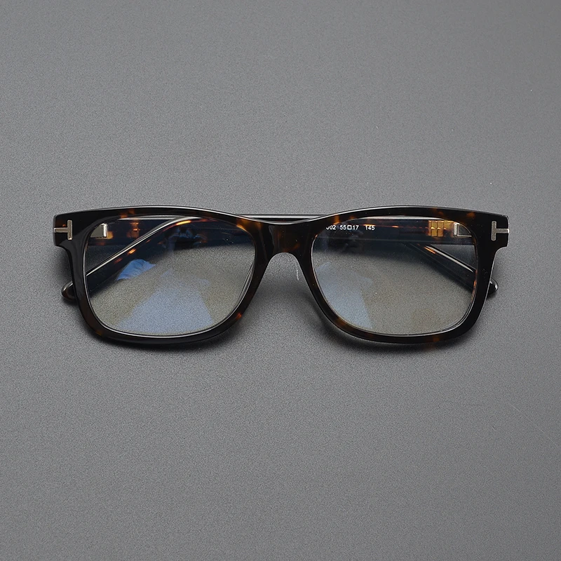 Vintage handmade tortoiseshell glasses frame literary men's and women's business square frame thick frame prescription glasses