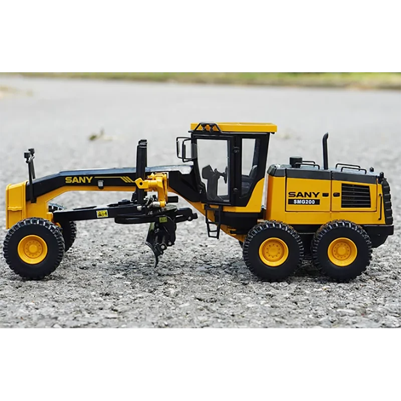 Diecast 1:35 Schaal SANY SMG200 Motor Grader Legering Techniek Voertuig Model Afgewerkt Statische Simulatie Collectie Speelgoed Gift