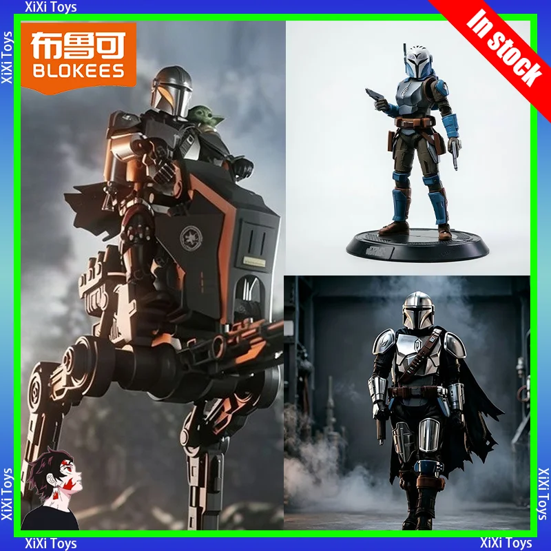 

Original Blokees Star Wars Champion Class Lite 01 - The Mandalorian & Grogu Model Kits Din Djarin Collect Toy Boy Gift