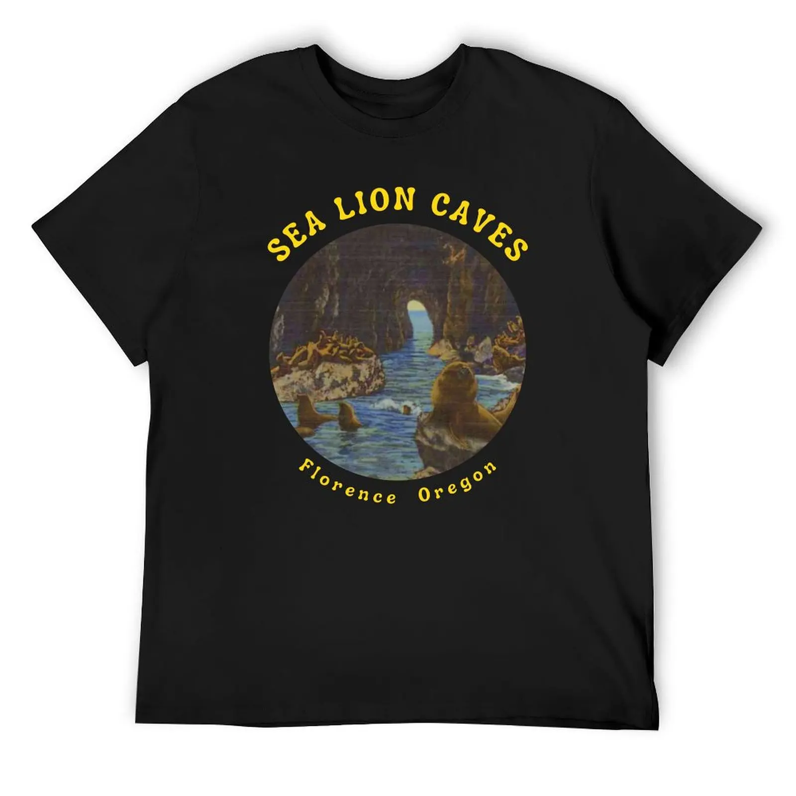 Sea Lion Caves near Florence Oregon. T-Shirt man clothes man t shirt graphics anime t shirts anime shirts men