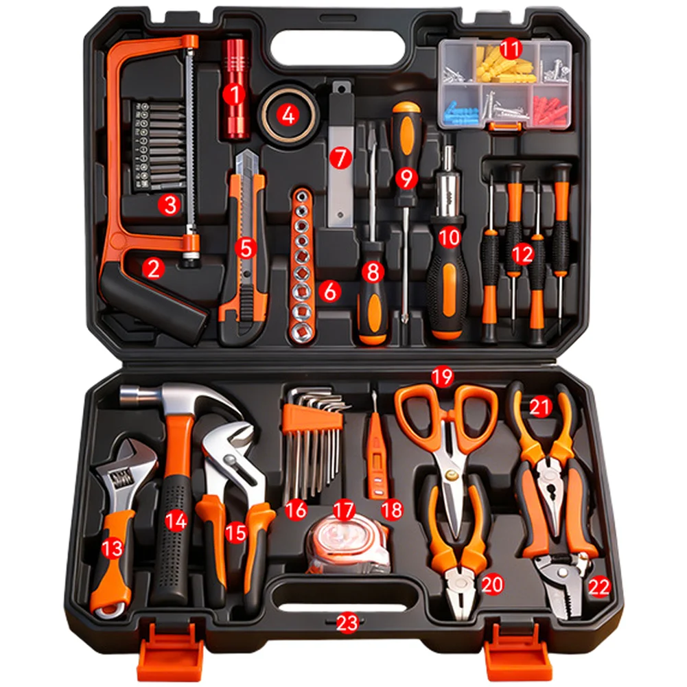 

102pcs Multi-Functional Household Tool Set Pliers Screwdrivers Wrenches Hardware Electrician's Hardware Car Repairing Tools
