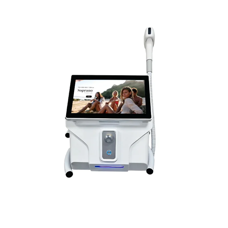 4000W 4-Wavelength Salon Device FAC Ice Cooling Painless Reduce Hair Growth 60M Shots All Skin Types Depilation