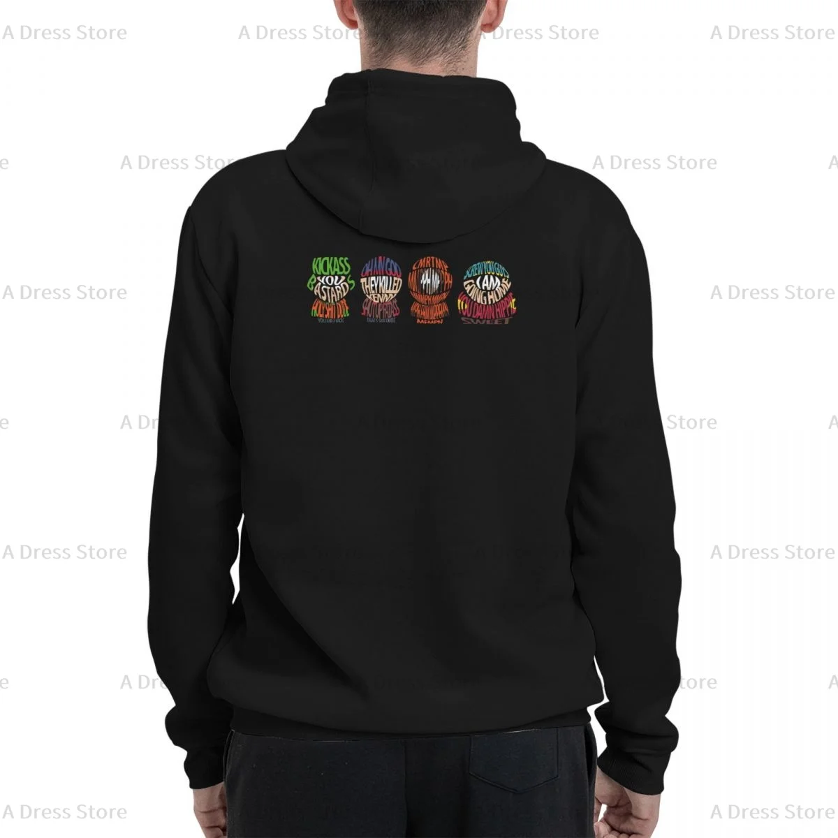 S-southpark Theme Breaking Park Polyester Two sided Hot stamping printing Men's Sweater,Unisex Vintage Pullover Hooded