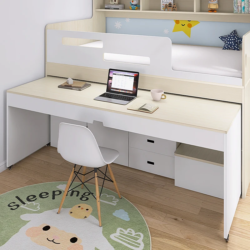 نوع خلع الأسرة العلوية والسفلية مجموعة عالية وسفلية من حصير غرفة الأطفال المتداخلة سرير الطفل والأم مع des