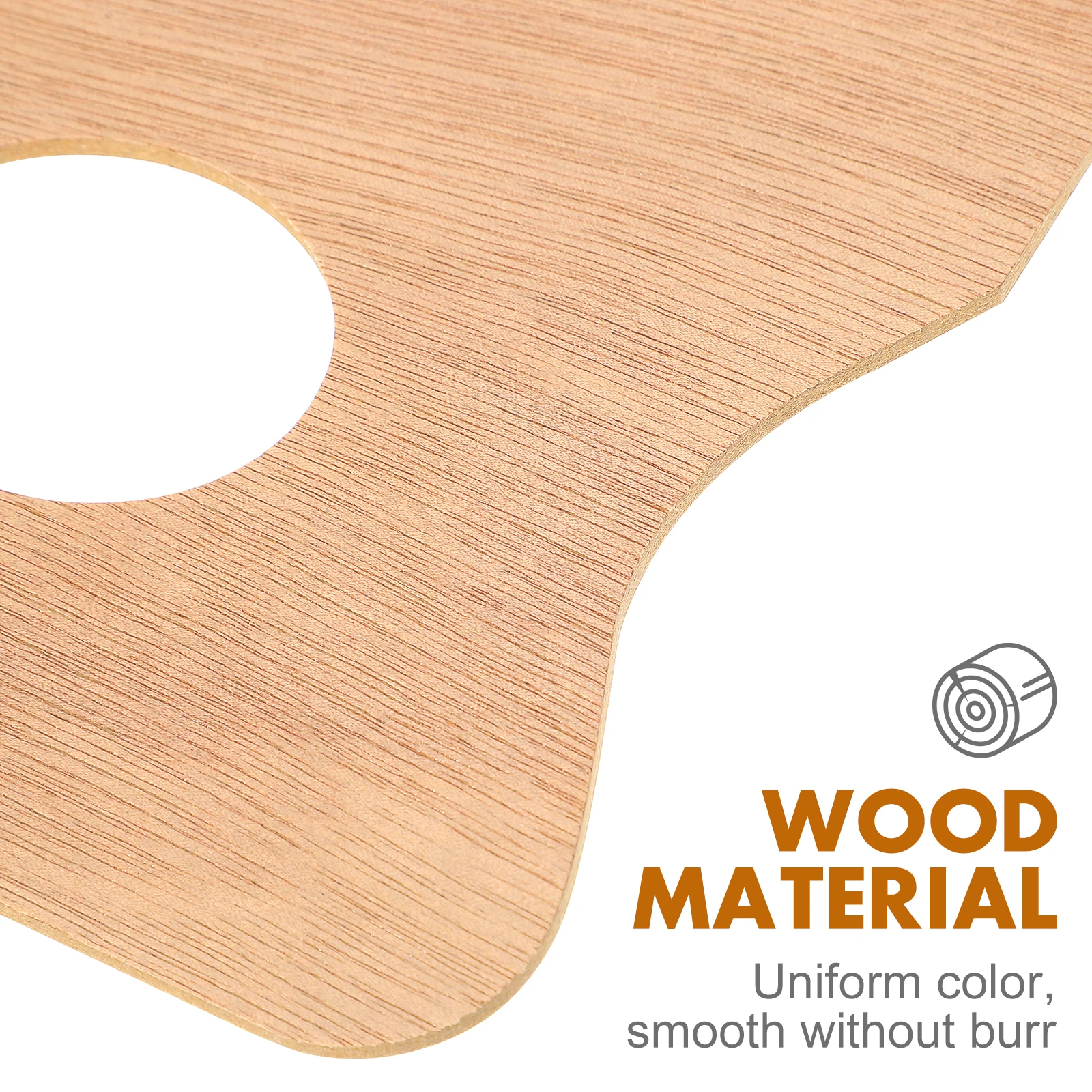 

Wooden Oil Durable Smooth Surface Vintage Oil Painting Wood Painting Palette Palette Supplies Square Paint Plate