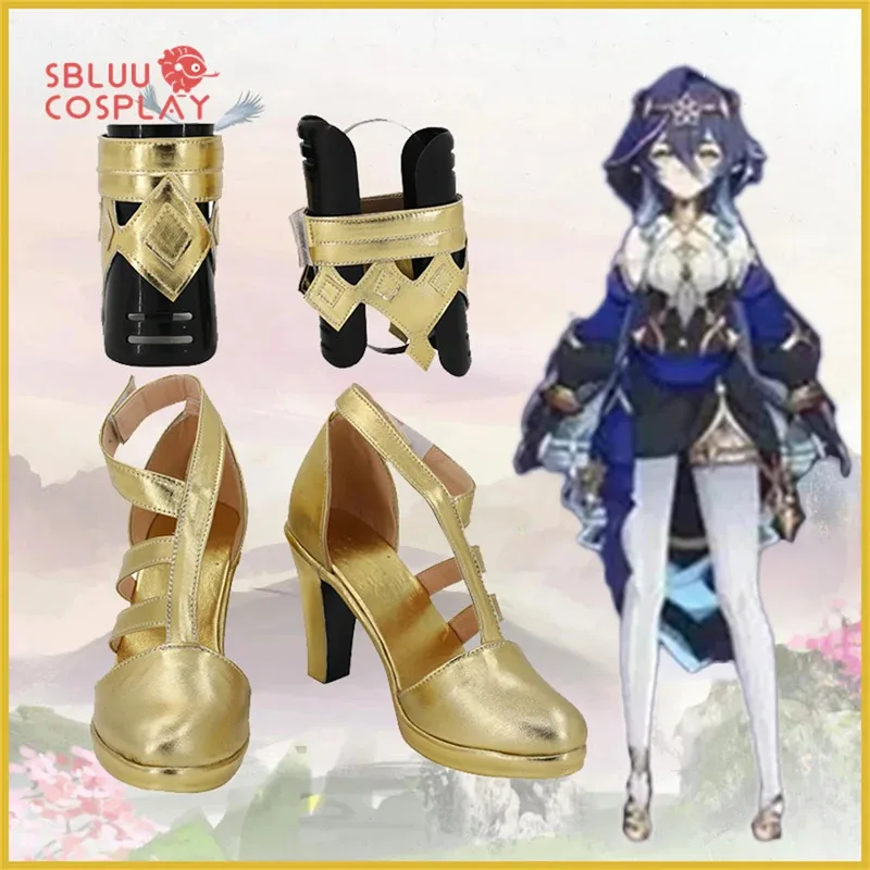 

Game Genshin Impact Layla Cosplay Shoes Custom Made Boots