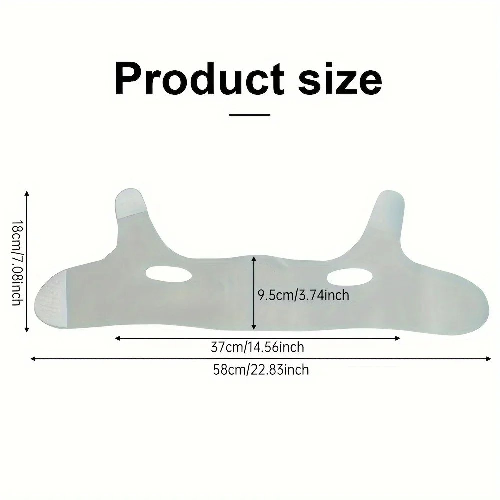Sabuk pengangkat pipi dan kulit wajah, alat kecantikan perawatan kulit wajah dapat dipakai ulang, perban pelangsing wajah garis V pembentuk wajah wanita