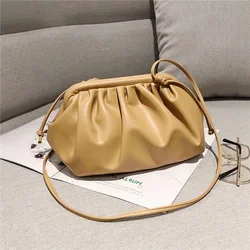 Fashion Women Small Bag Knot Cloud Bag Simple Single Shoulder Cross-body Bag Female Handbag Clutch Purse