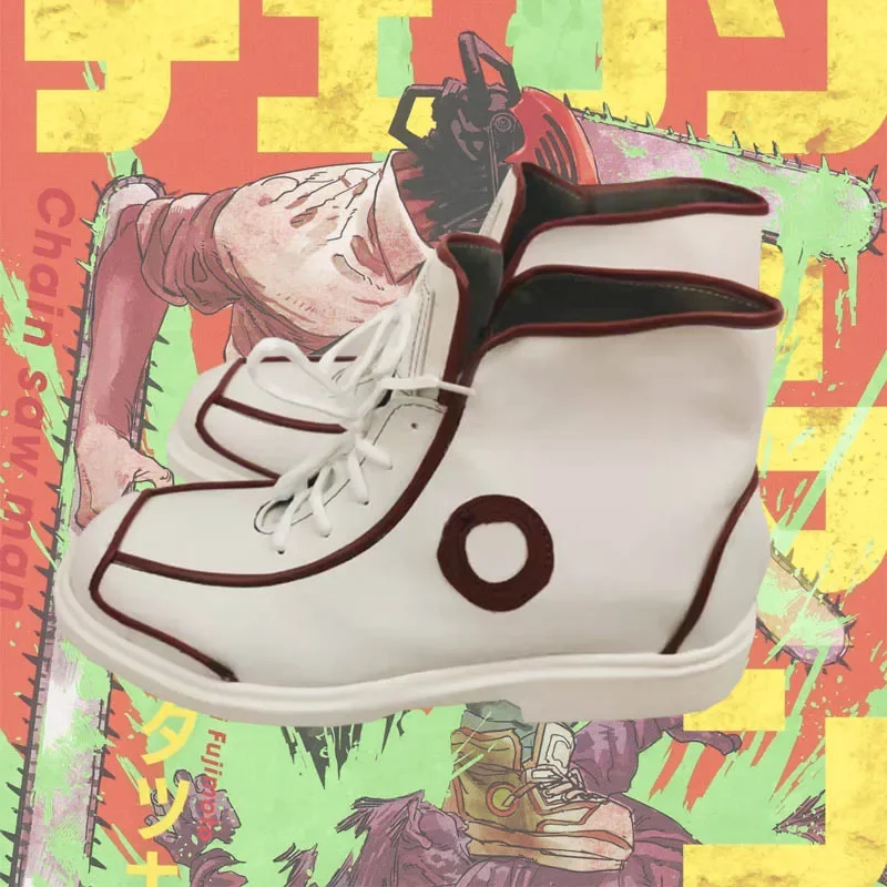 애니메이션 전기톱 남자 덴지 코스프레 신발 부츠, 유니섹스 할로윈 카니발 코스프레 코스튬 액세서리