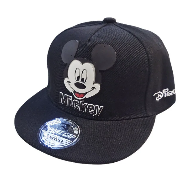 Disney Mickey Mouse Hat for Children Fashion Cartoon Snapback Boys and Girls Hip Hop Baseball Cap