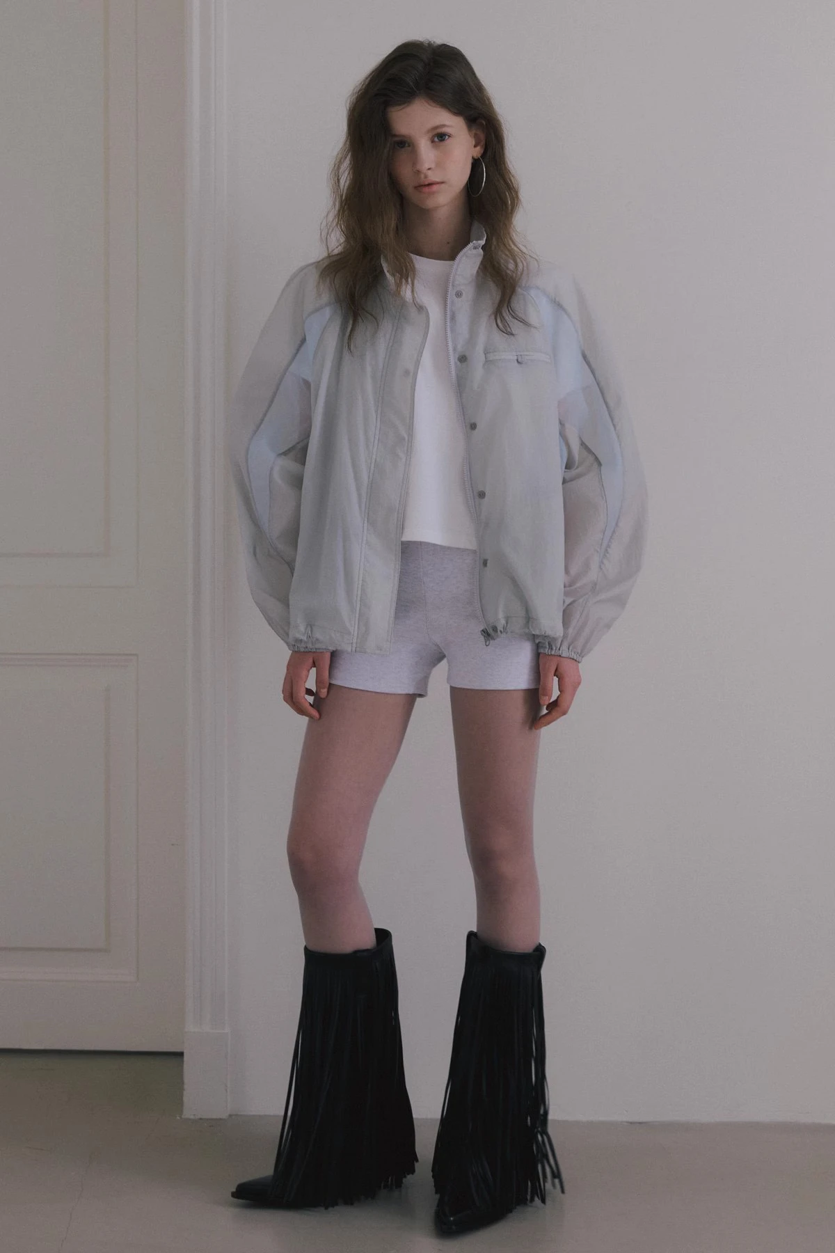 

Faionable Mist Color Loose Fit Thin Outerwear Stand Collar Spring New Arrival Women's Premium ort Coat Commute Sle