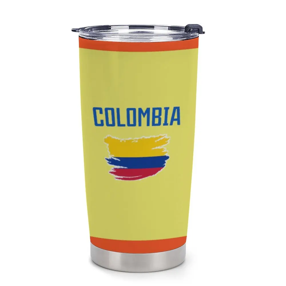 

Изолированные стаканы Columbia на заказ, персонализированная футбольная кофейная чашка из нержавеющей стали, дополнительный номер имени, 16 унций, подарки для мужчин и женщин