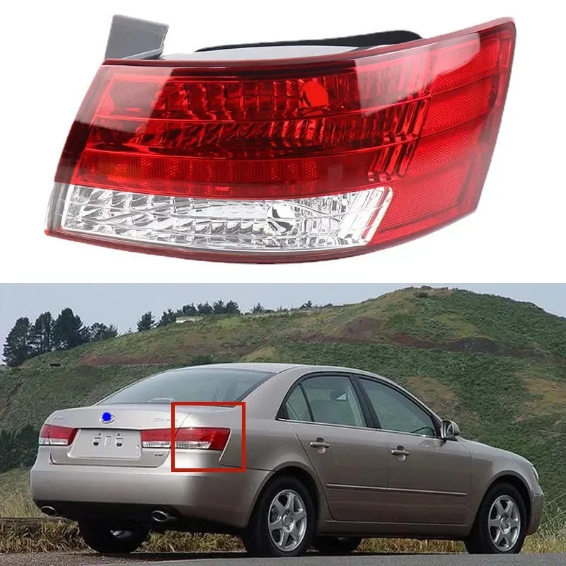 

Outside taillight For Hyundai SONATA 2005 2006 car accsesories tail light assembly Reverse lights brake lights taillight cover