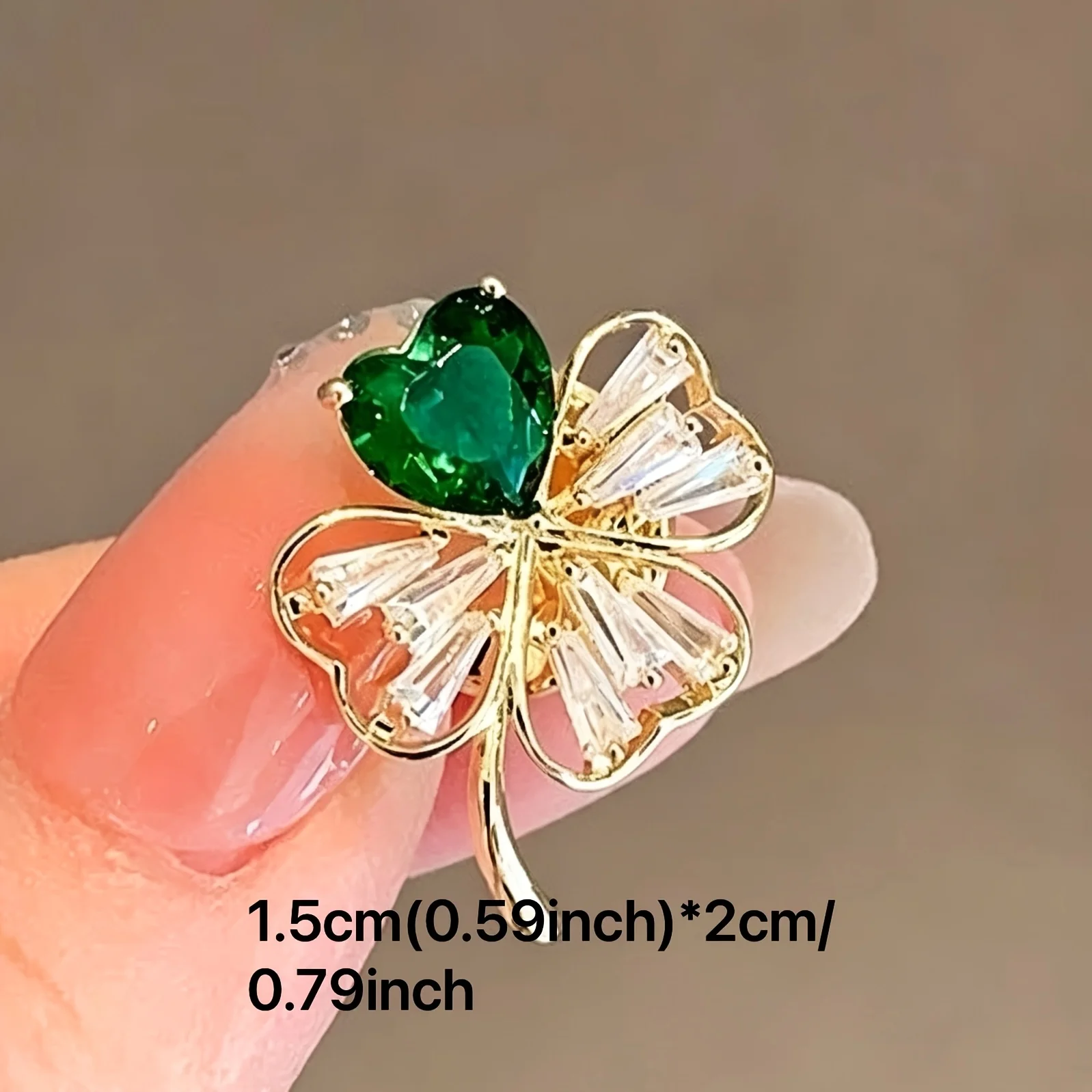 3Pcs Cute Clover & Small Flower Brooch Set, Good-Luck Statement Pins, Decorative Accessories for Suit, Coat, Dress and Outerwear