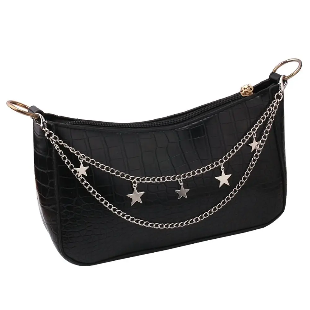 Cadena de Metal para bolso de mujer, cadena multicapa con diseño de mariposa, corazón y estrella, correa para pantalones, asa para bolso, accesorios para bolso