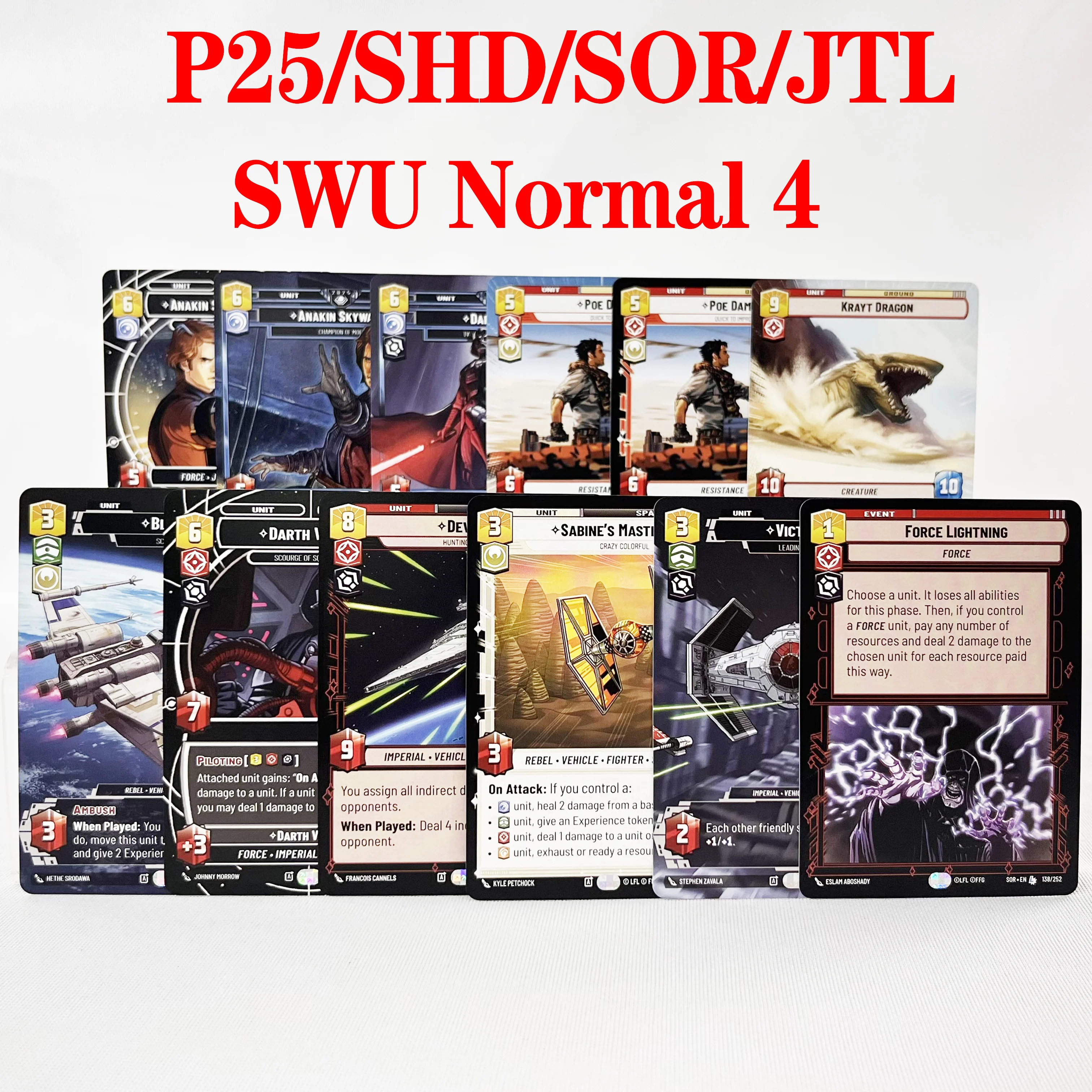 

SWUDB Proxy Card P25/JTL/SOR/SHD Trading Card Collection Toys Gift KYLO REN Star Wars Card Collection Film Peripherals Character