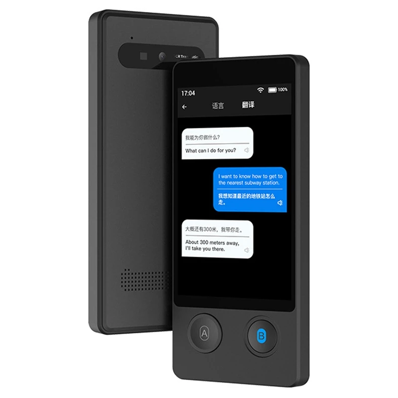 جهاز مترجم صوتي W12 144 لغة وطنية ذكية في الوقت الحقيقي ترجمة نصية صور مترجم متزامن-A22U
