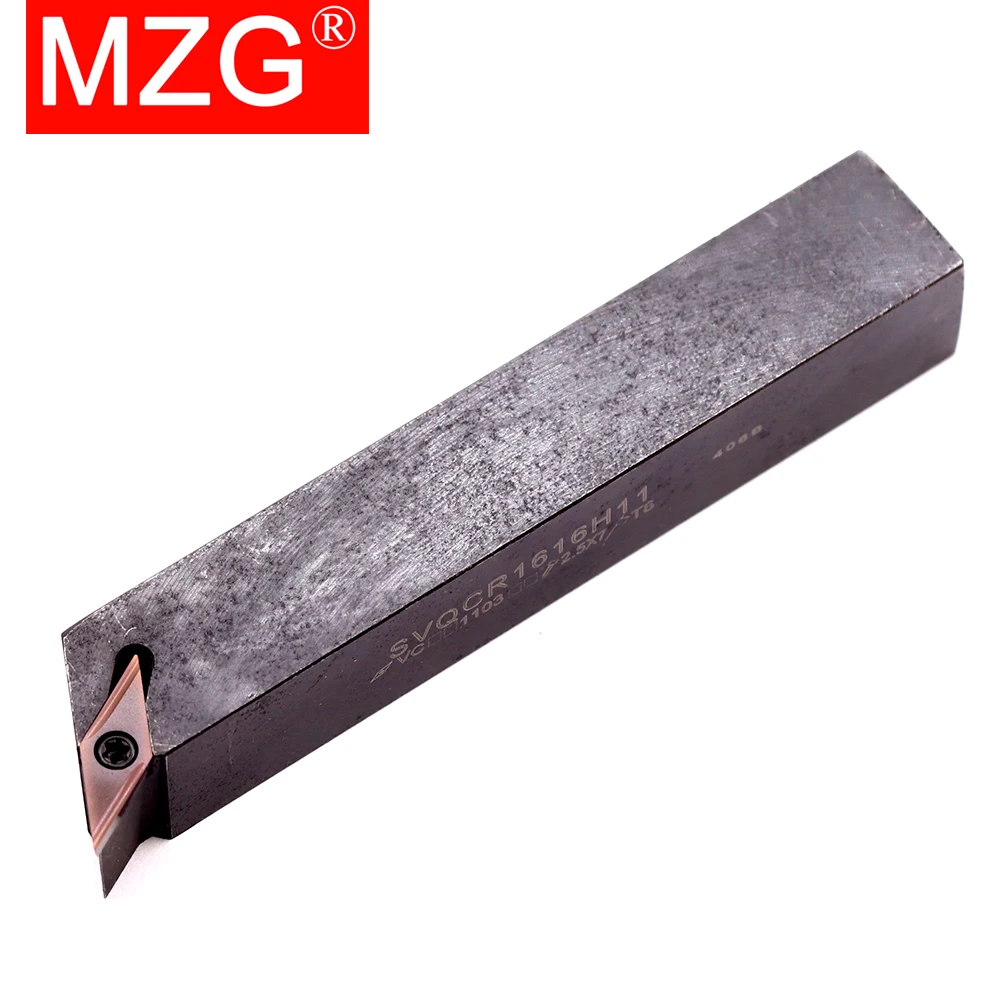 MZG SVQCR1616 SVQCR2020 SVQCR2525 Extern draaigereedschap SVQCR SVQCL Freesbalk VCGT Insert CNC Draaibank Bar Draaihouder