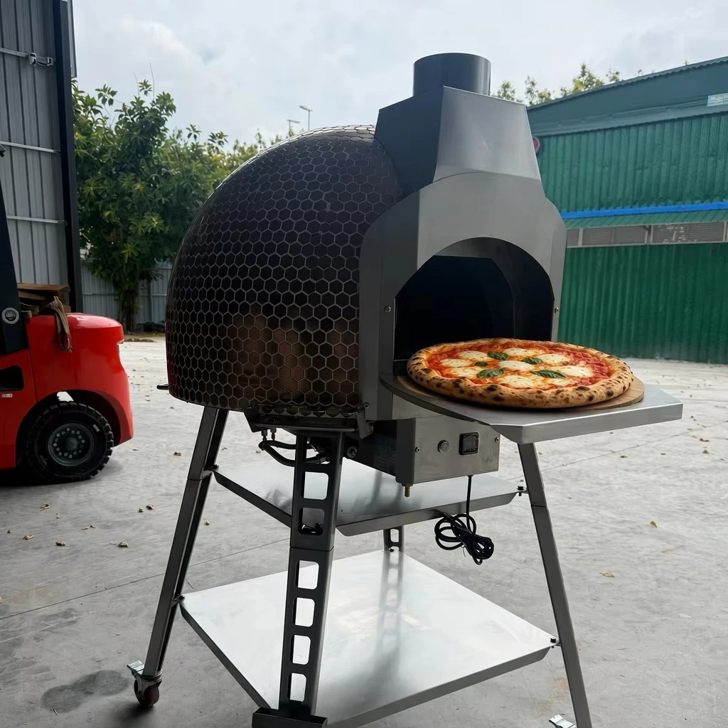 &A*Custom Cheap Wholesale Price Outdoor Charcoal Mobile and Rotary Wood Fire Fired Italy Oven Pizza for Sale Baking