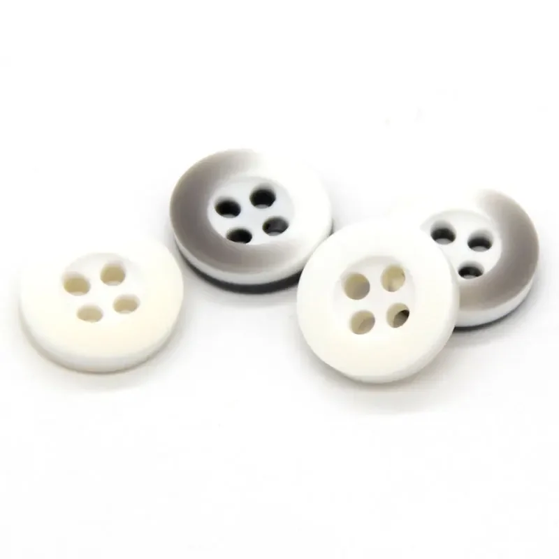 DOTOLLE 9/10/11/13mm Round White Beige Resin Shirt Buttons For Clothing Women Blouse Top Collar Handmade Sewing Accessories