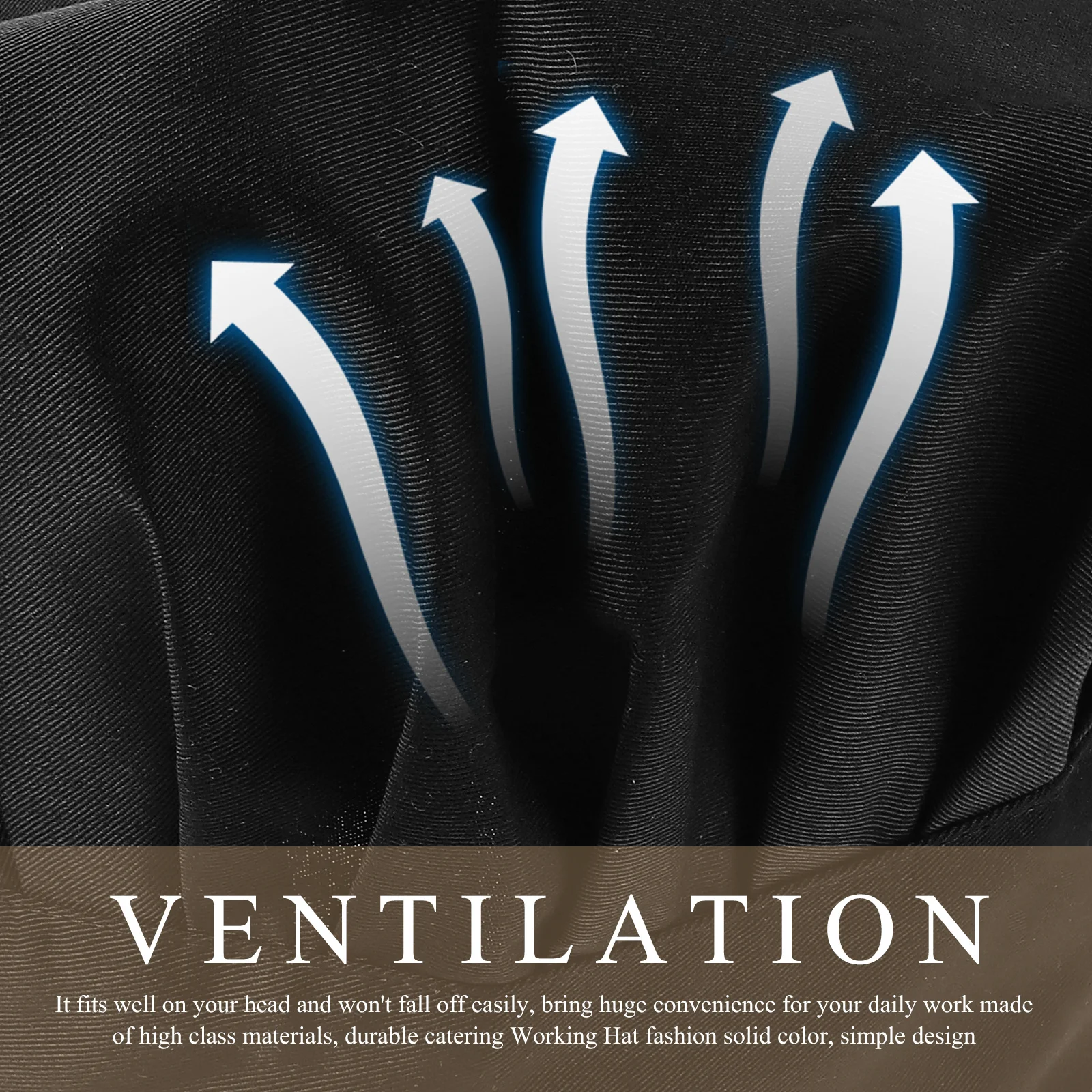 Kitchen Chef Hat Elastic Comfortable Cotton Cloth Cooking Hat Unisex for Restaurant Waiters Cooks Kitchen Supply