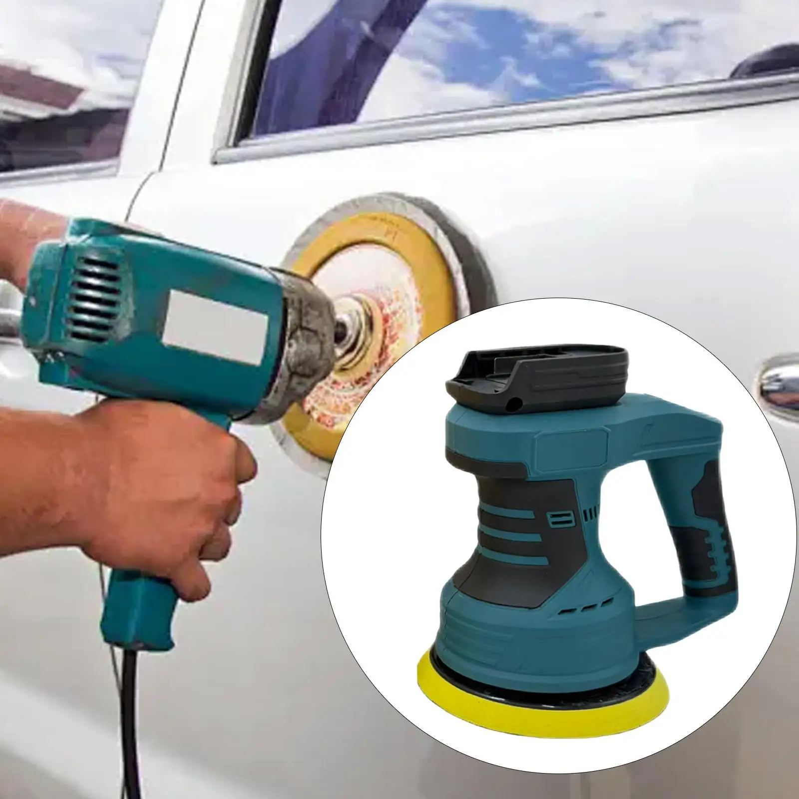 

Car Polisher Machine Waxing Versatile Practical Handheld Digital Display Polisher for DIY Projects Metalwork Wood Refinishing
