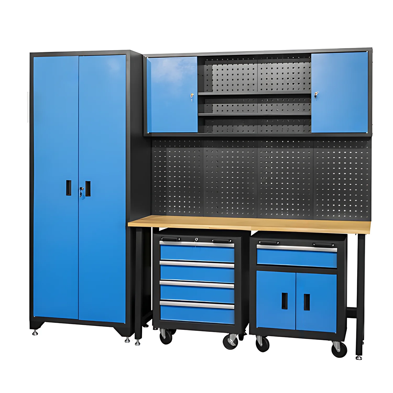 High Star Supplier Heavy Duty Workbench Garage Cabinet Cold Rolled Steel Garage Tools Workbench