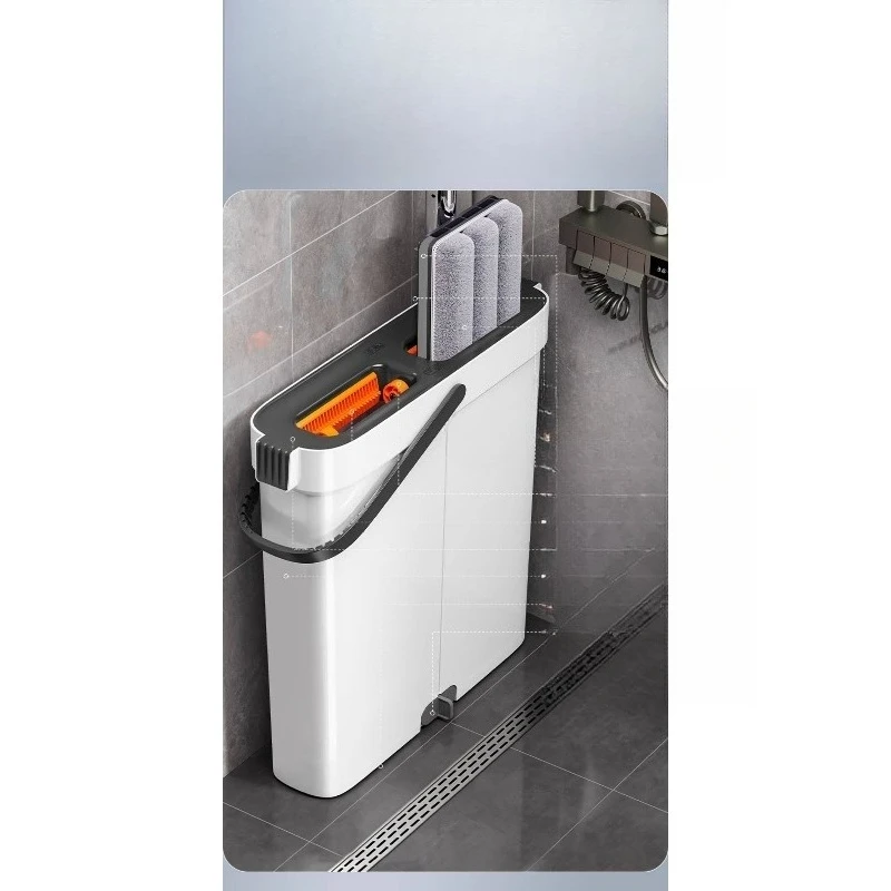 

The new rag can be clipped, and the floor mopping artifact is free of hand washing. Flat mopping cloth