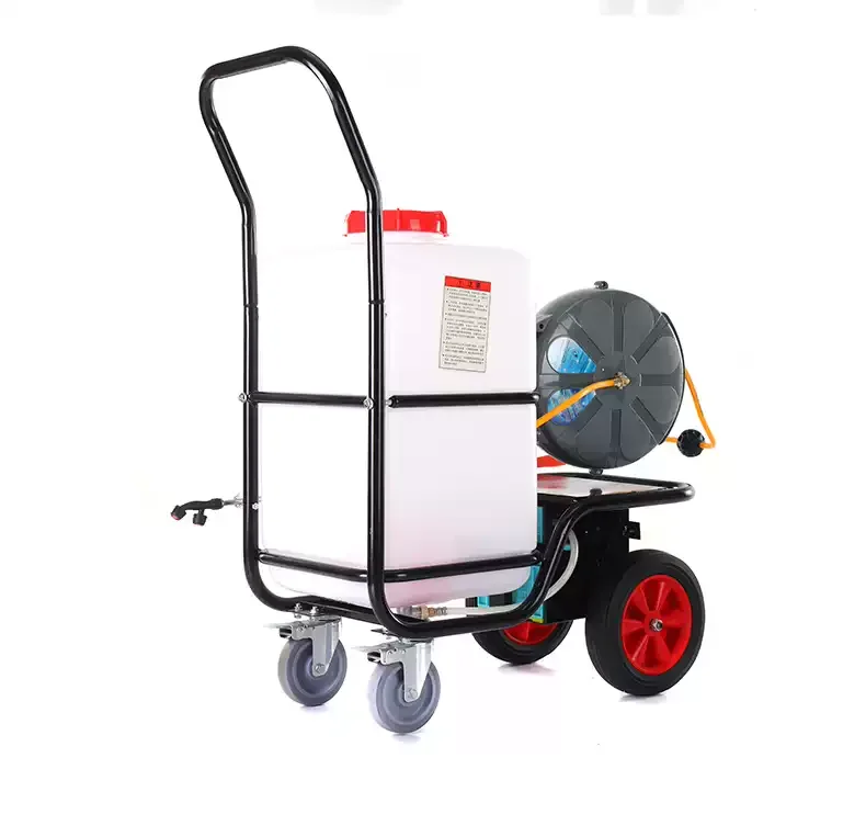 Agricultural Rechargeable Sprayer Cart 60L - Wheeled Hand Trolley Electric Sprayer for Crops & Orchard
