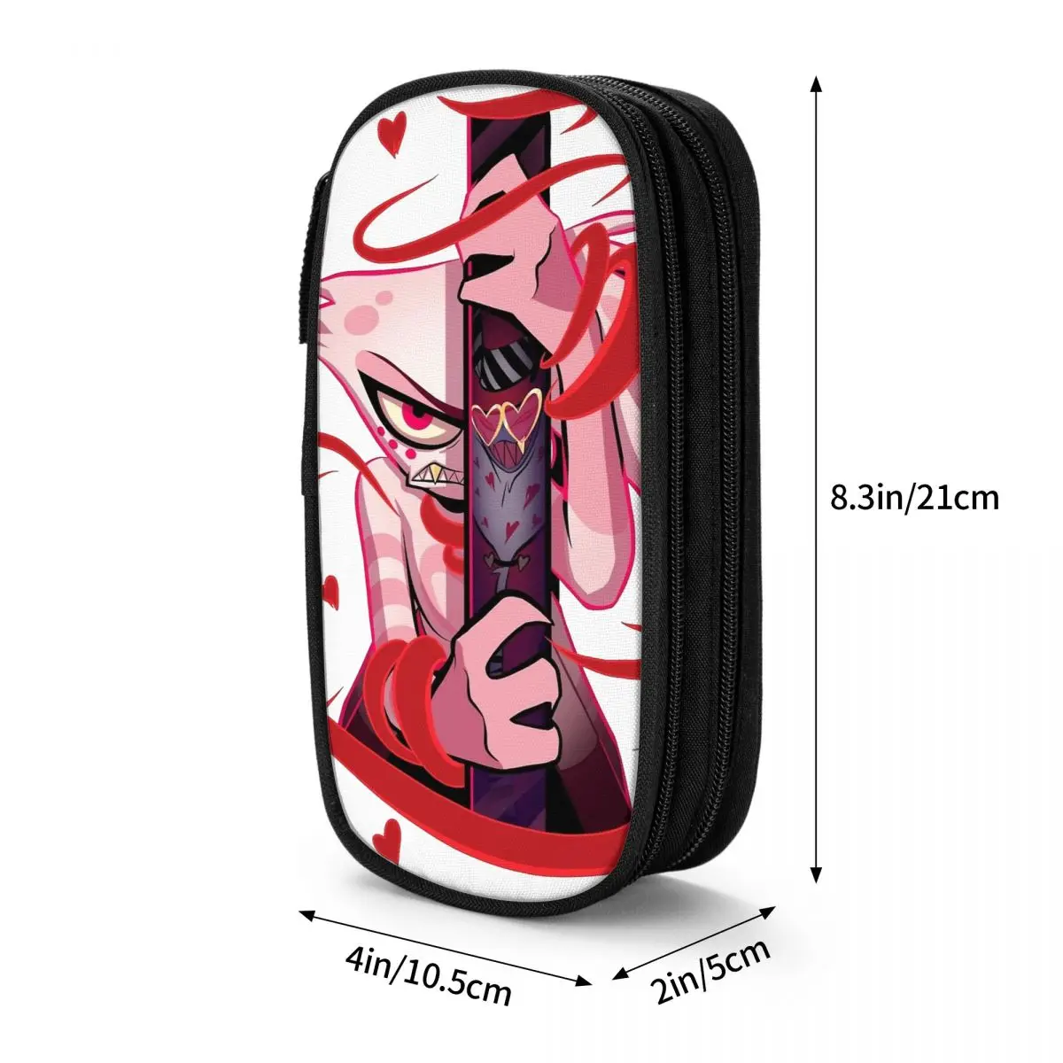 

Angel Dust Hazbins Hotels Pencil Cases Classic Pen Holder Bag Girl Boy Large Storage Students School Zipper Pencilcases