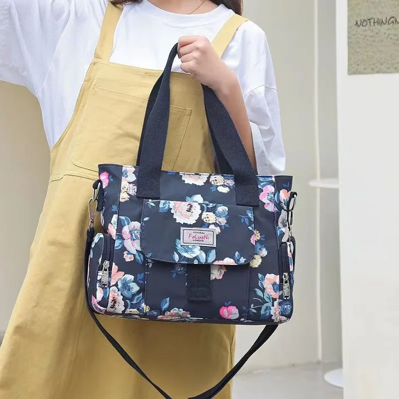 Women's Bag New Large Capacity Middle and Old Age Crossbody Bag Fashion Shoulder Handbag Multi Layer Waterproof Casual Mommy Bag