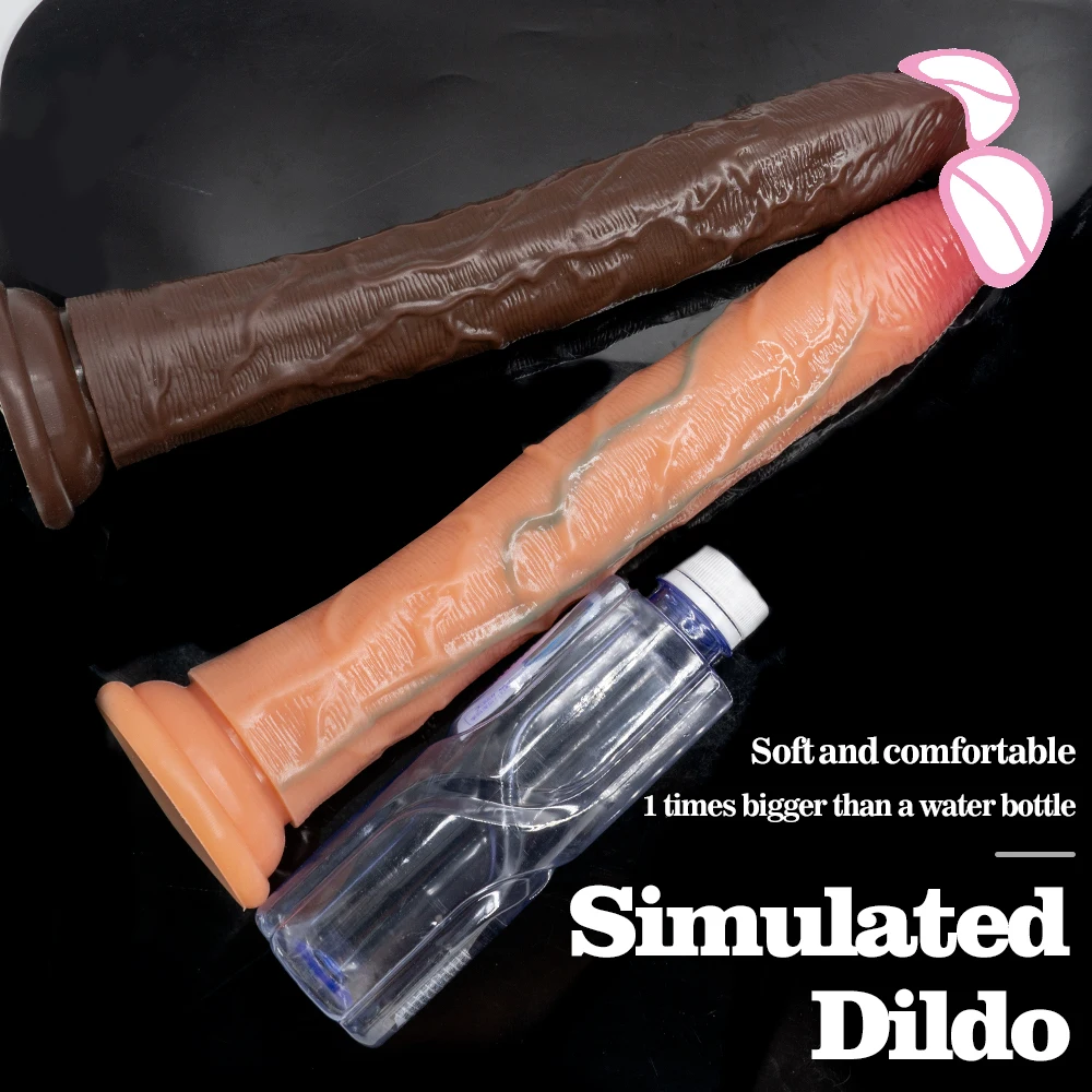 Super Long Dildos Large Penis Sex Toy For Women Medical Silicone Powerful Suction Cup Anal Soft Penis Sex toy for Women Adults