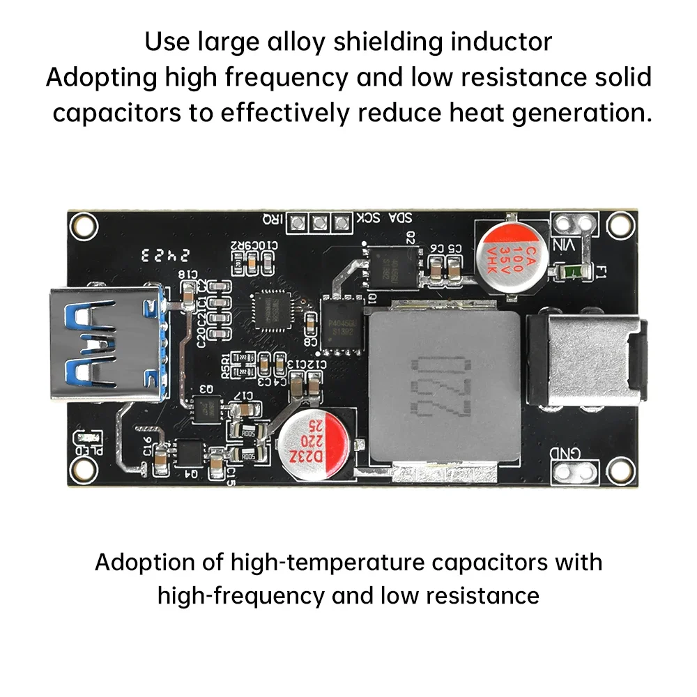 140w All Protocol Desktop Intelligent Fast Charging Module DC 6-30V Charger Module Supports QC4.0+/5.0 PD PPS FCP SCP SFCP AFC