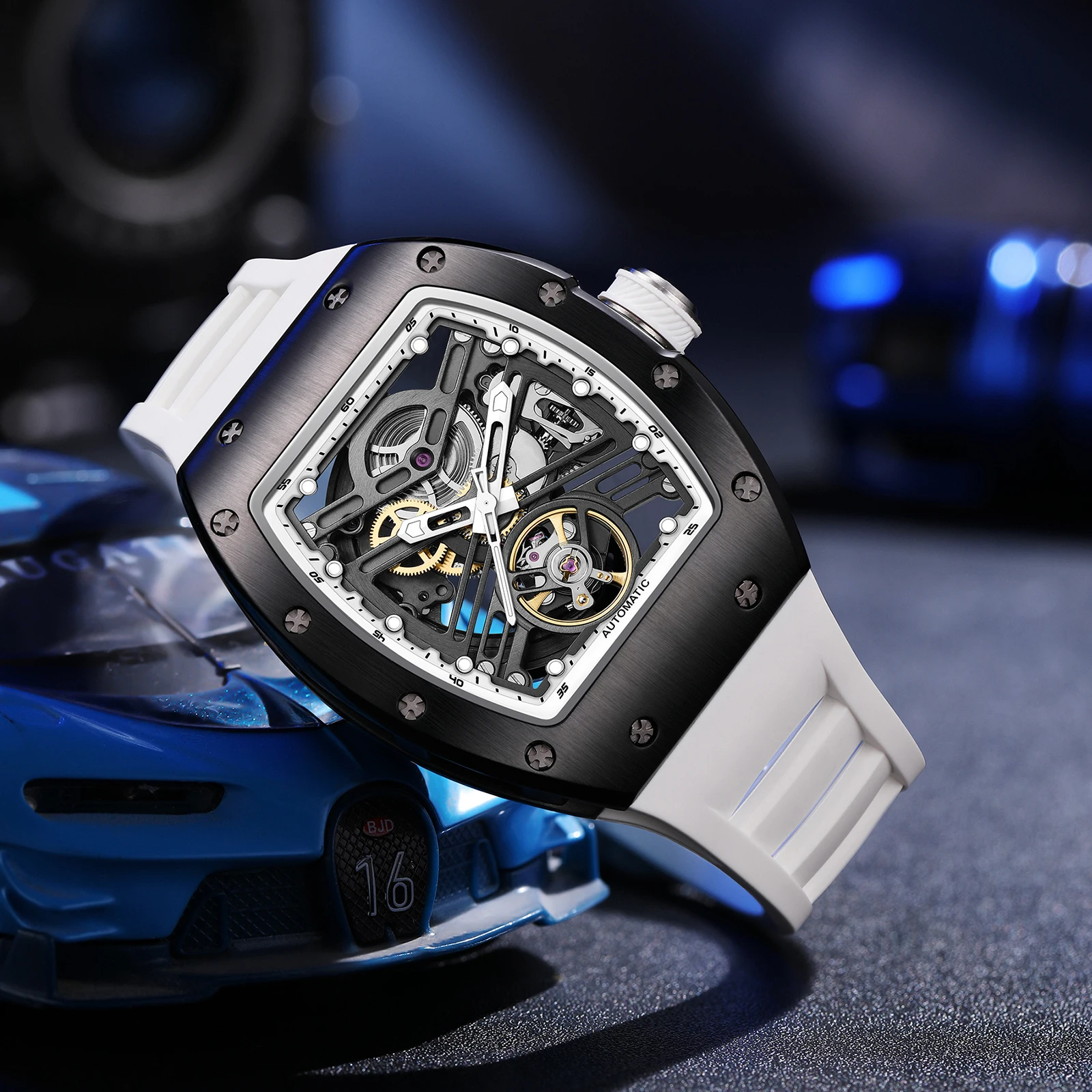 

DANIEL GORMAN Military Watch For Men Waterproof Luxury Week Calendar Man Wristwatch Quartz Stainless Steel Fashion Men's Watches