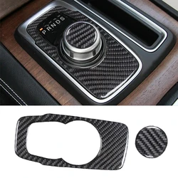 Interior Center Console Gear Shift Panel Cover Trim Black Carbon Fiber Fit for Chrysler 300 2015 2016 2017 2018 2019-2022 New