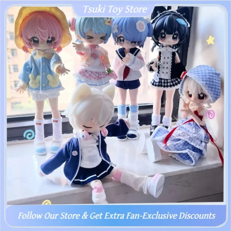 

Оригинальная коллекционная аниме-фигурка Genuin Unveiled Door Little Key Artbook Series 1/12 BJD, шарнирная кукла MJD, декор для рабочего стола, подарки