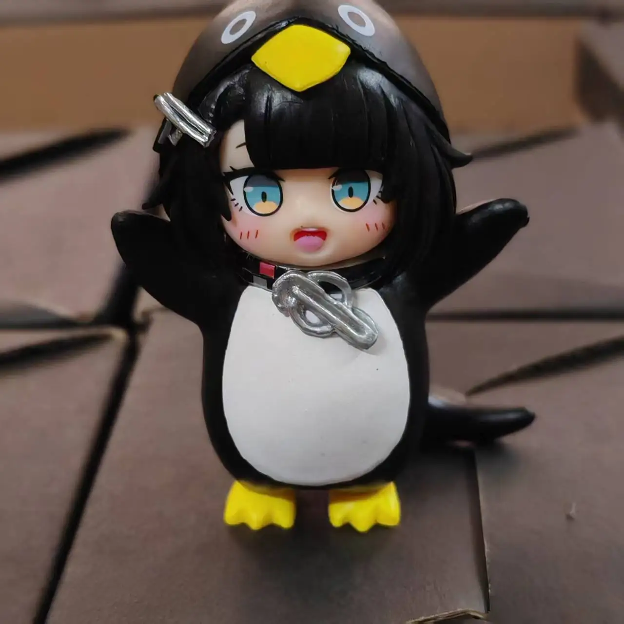 Little Penguin Administrator PVC Figure Anime Collection Desk Display Exhibit Gift Birthday Gift Model Ornament Gugugaga view 3