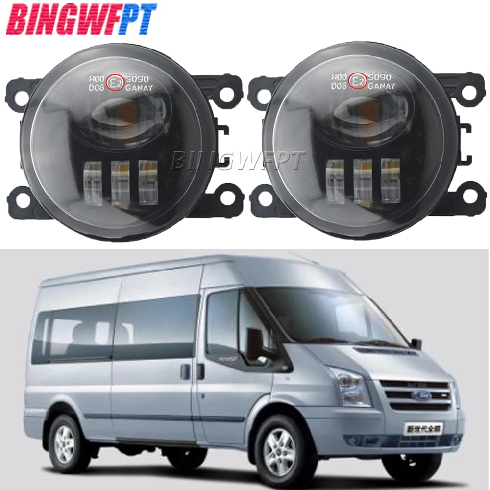 2PCS Super Bright Fog Lamp LED Fog Light Assembly 12V H11 Fog Lights For Ford Transit Platform Chassis 2006-2015 Foglamps