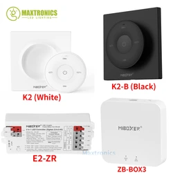 DC12-24V Miboxer(Zigbee3.0+2.4G) 2in1 LED Controller / K2 Mini Remote (2.4GHz)/ ZB-BOX3 for 5050 COB CCT Single Color LED Lights