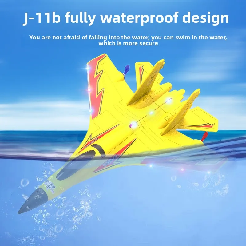 

J11 Triphibious Waterproof RC Plane - 3-in-1 Air-Land-Water Fixed-Wing Foam Electric Model Aircraft Halloween Gift