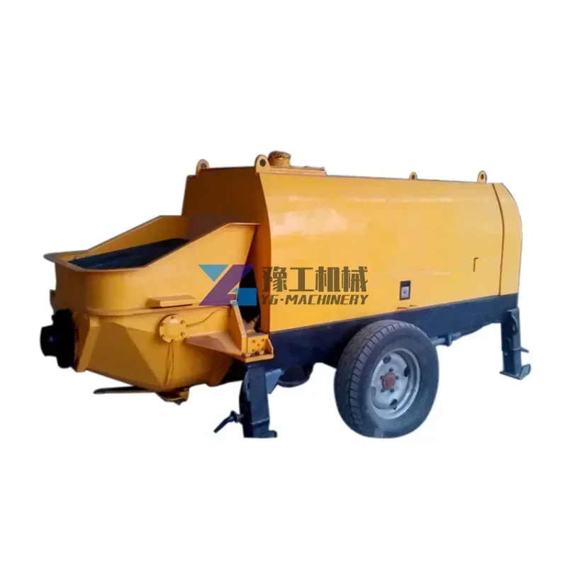 High-quality Mobile Diesel Concrete Pump Secondary Building Structure Diesel Trailer Concrete Pump for Sale