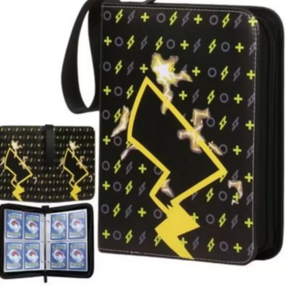 البوكيمون بطاقة الموثق 400 جيب أنيم حامل بطاقة ألبوم بطاقات التداول حامل حامي دفتر سستة الموثق لجمع البطاقات