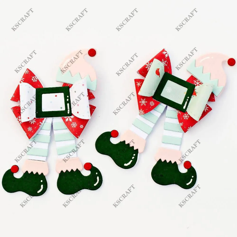 KSCRAFT Elf Bows Cutting Dies Stencils for DIY Scrapbooking Decorative Embossing DIY Paper Cards
