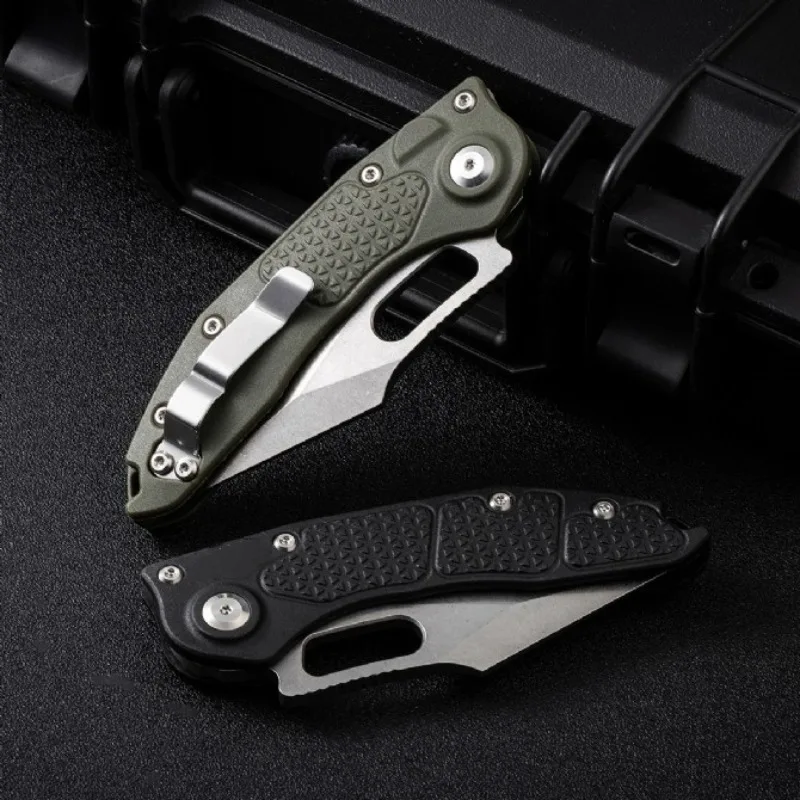 NEW Stitch-Ramloc Folding Pokcet Knife D2 Steel Handle Nylon Glass Fiber Handle Outdoor EDC Survival Camping Hunting Tools