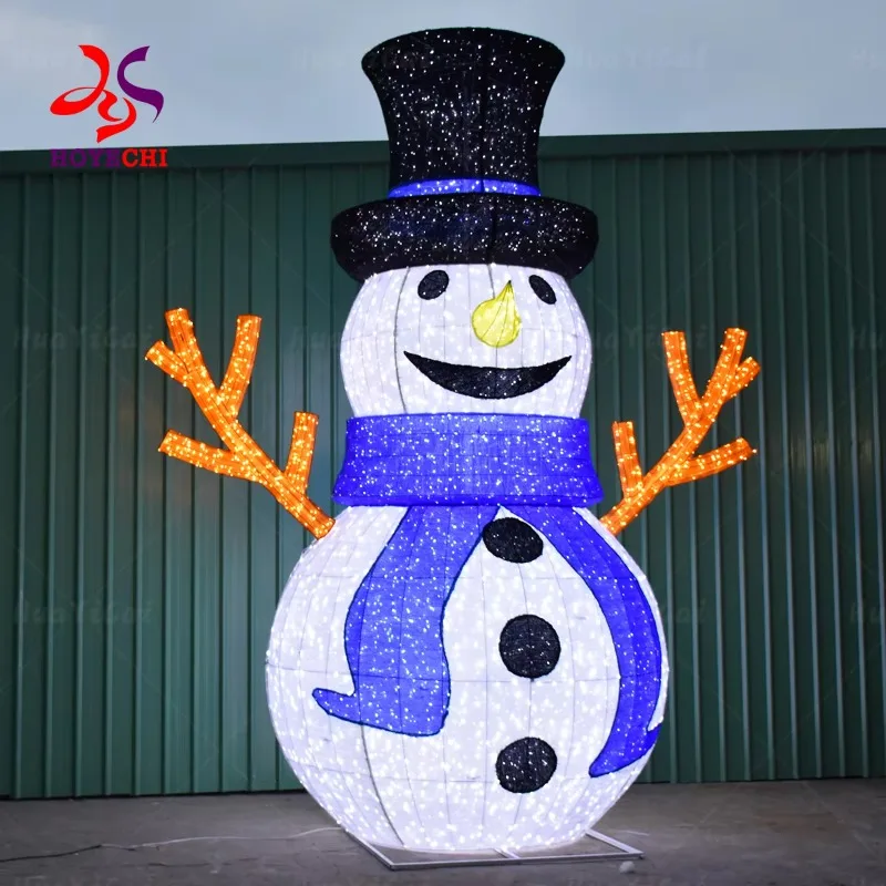 3D Motif Light Snowman  for Decoration Park Pleasure Ground   Holiday LED  Christmas 